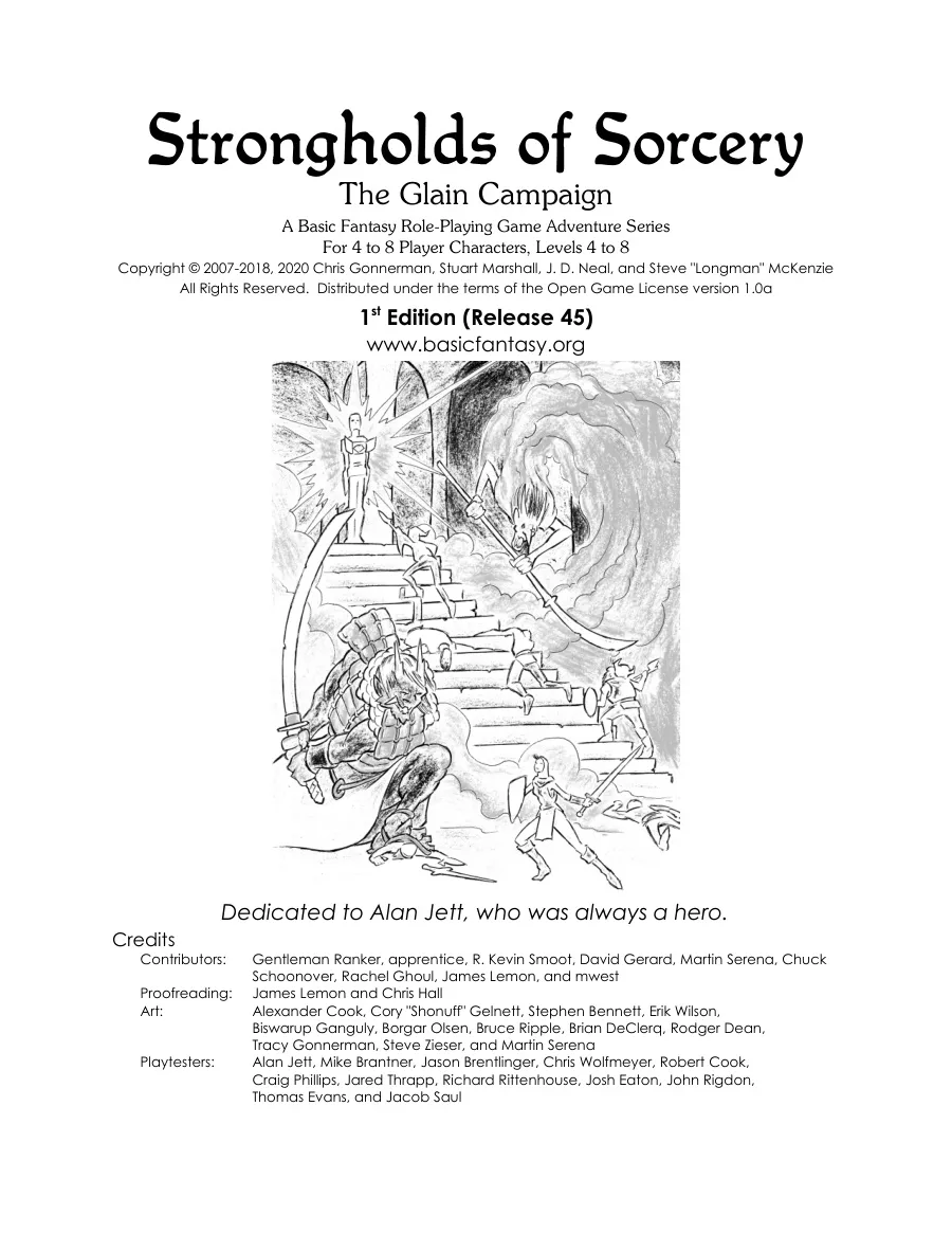 BF3 Strongholds of Sorcery — quatro fortalezas de feiticeiros (Basic Fantasy)