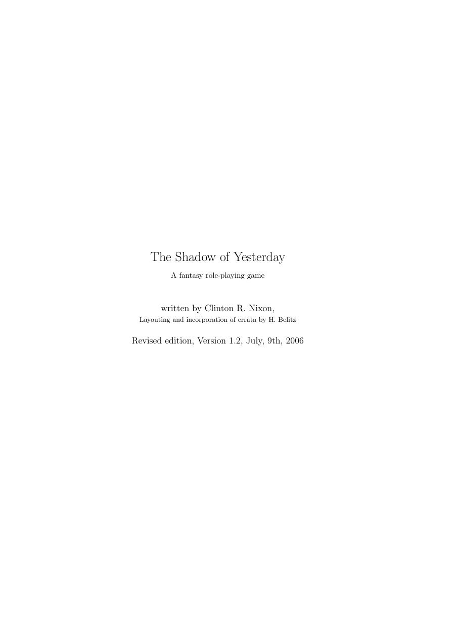 The Shadow of Yesterday — fantasia narrativa no mundo de Near